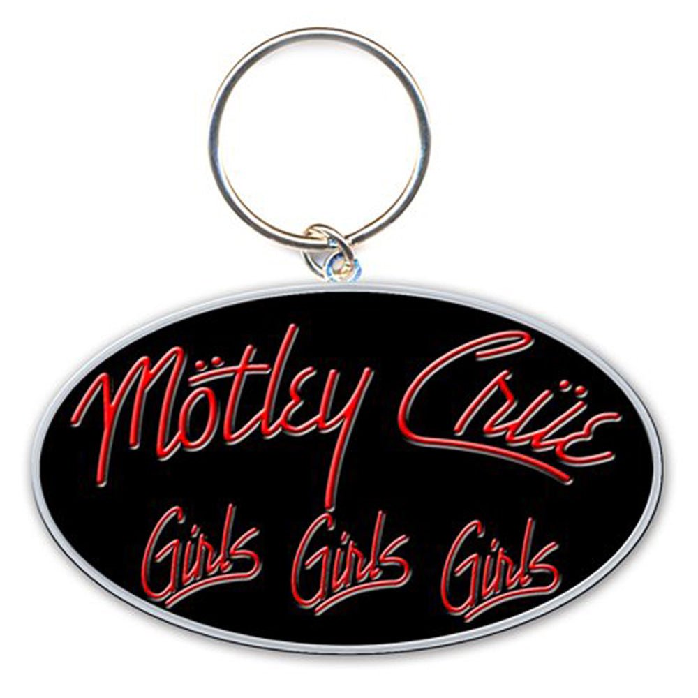 MOTLEY CRUE モトリークルー (来日 40周年 ) - Girls, Girls, Girls / エナメルインフィル / キーホルダー - PGS
